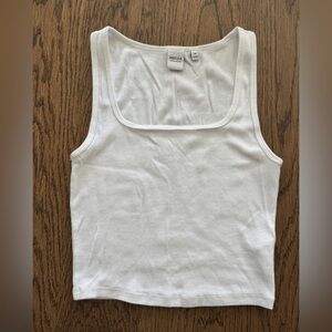 Aritzia homestretch rib squareneck waist tank